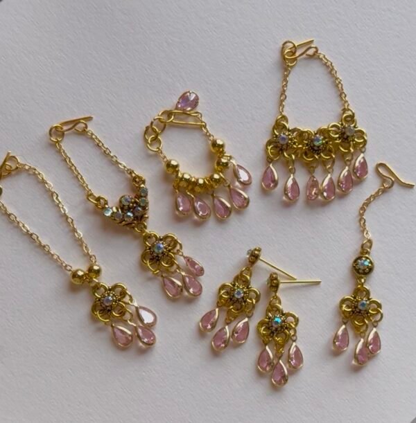 Indian bridal jewelry set for doll (set of 6)