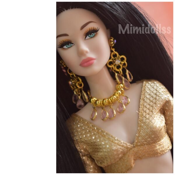 Indian bridal jewelry set for doll (set of 6)