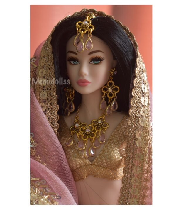 Indian bridal jewelry set for doll (set of 6)