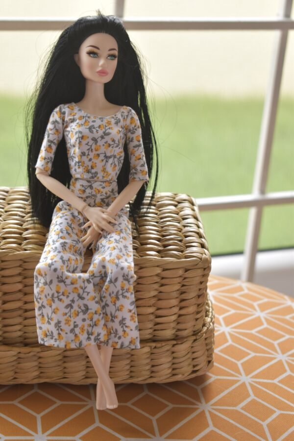 Co-ord dress for Barbie doll (set of 2)