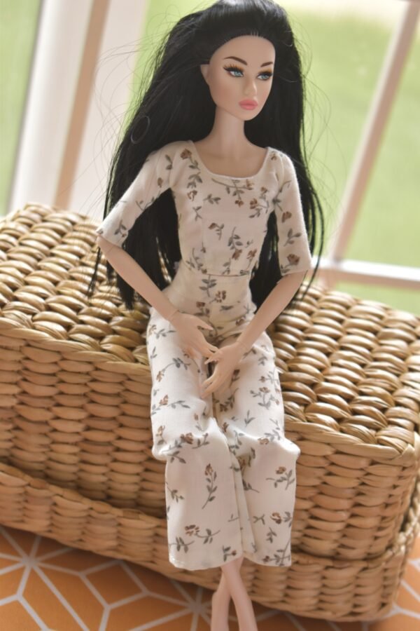 Co-ord dress for Barbie doll (set of two)