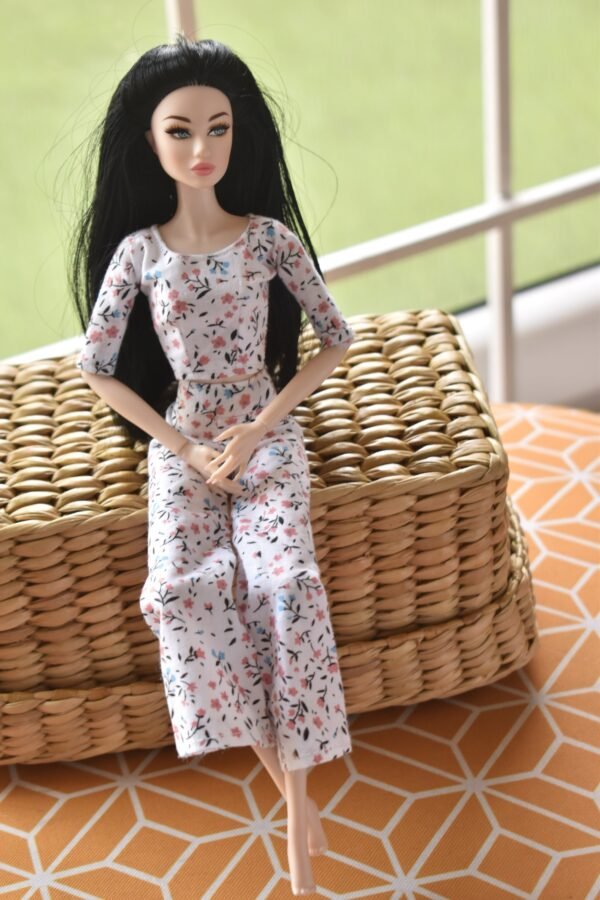 Co-ord dress for Barbie doll (set of two)