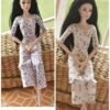 Co-ord dress for Barbie doll (set of two)