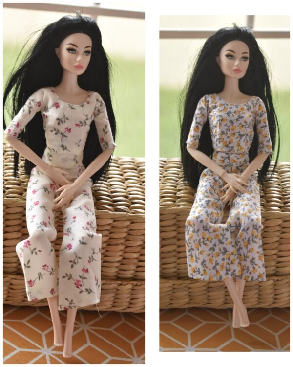 Co-ord dress for Barbie doll (set of 2)