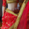 img_5869 Red bridal saree for Barbie doll