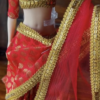 img_5870 Red bridal saree for Barbie doll