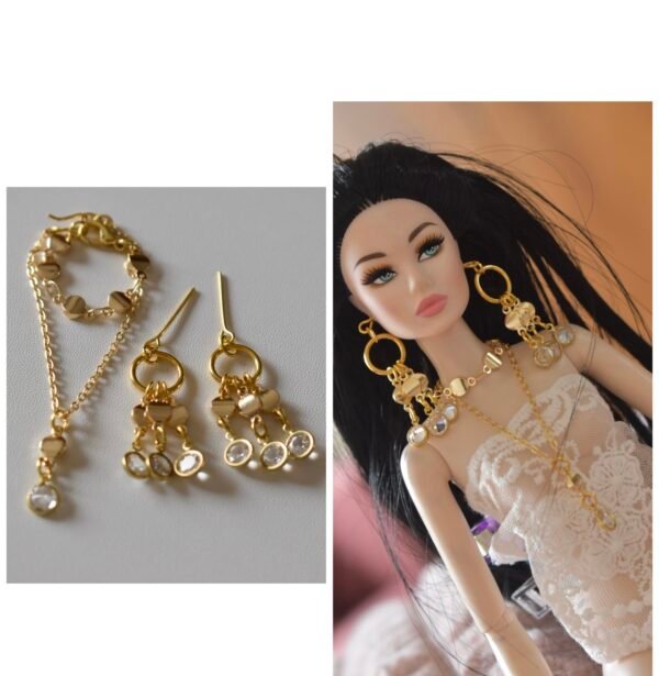 created-by-photogrid-449 White and gold statement jewelry set for doll