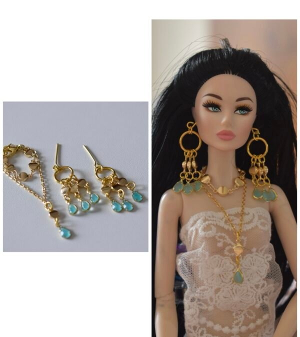 created-by-photogrid-450 Gold and teal statement jewelry set for dolls