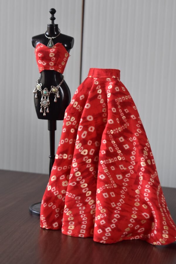 dsc_2206-2 Red Navratri lehenga for Barbie doll