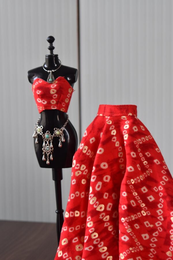 dsc_2209-3 Red Navratri lehenga for Barbie doll