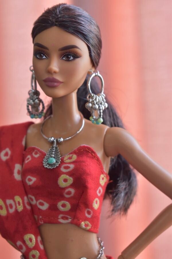 img_4593-2 Red Navratri lehenga for Barbie doll